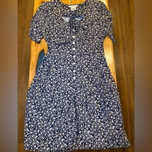 Darían vintage jumpsuit Navy and Cream Floral
